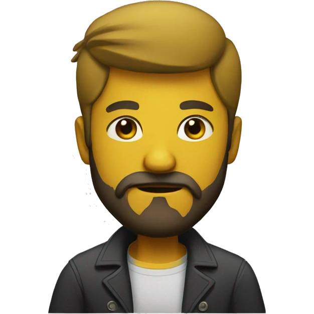 strong yellow men with beard emoji