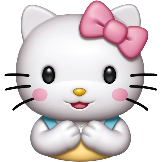 Happy hello kitty emoji