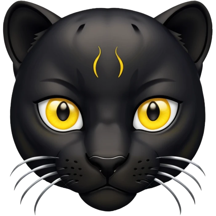 a black panther eyes emoji