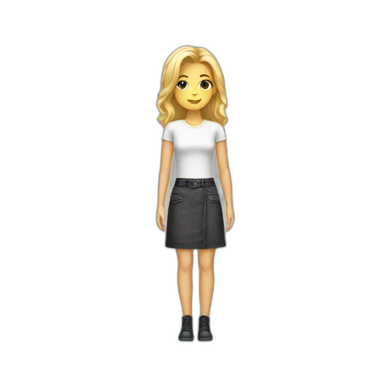 Short skirt emoji