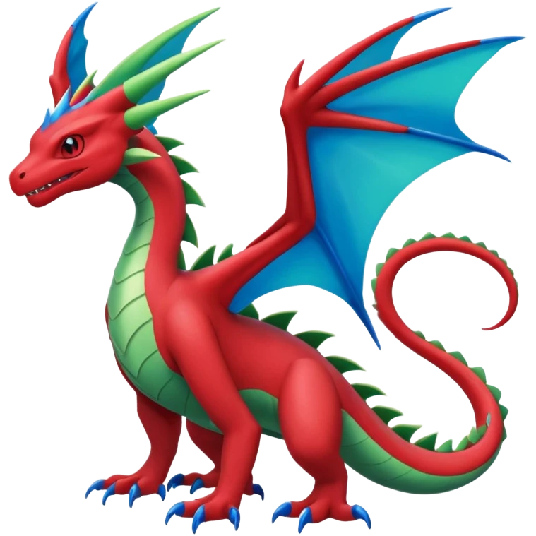 Drudigon-Flygon-Salamence-fusion (full body) emoji