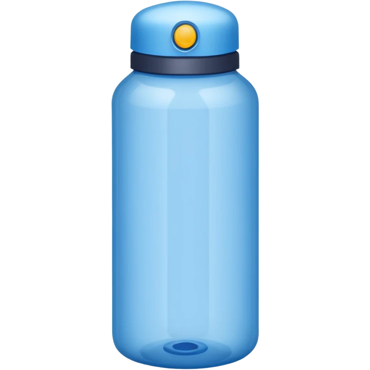 Blue water bottle emoji