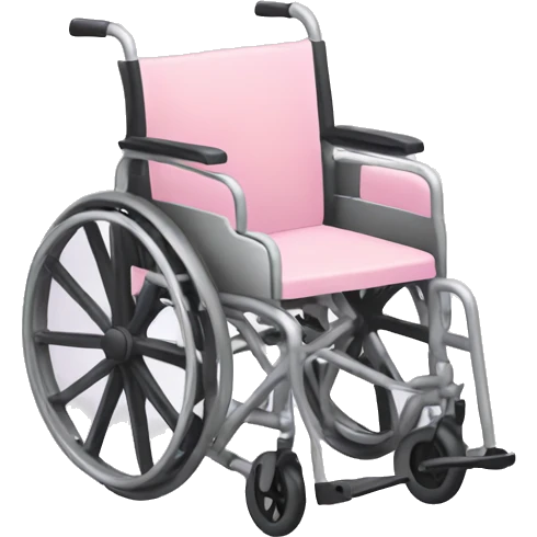 Pastel pink wheelchair emoji