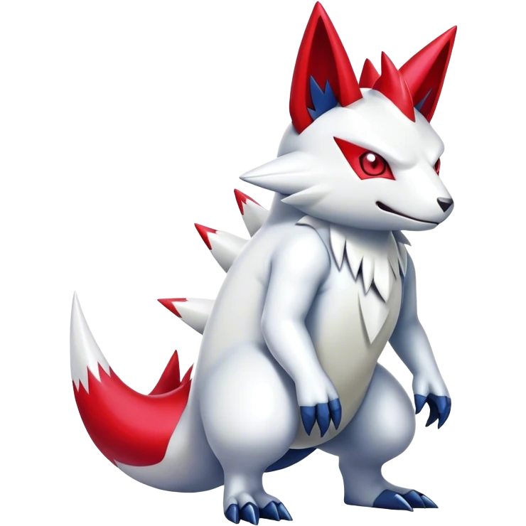 Cool Shiny Digimon-Sneas-Zangoose-hybrid full body emoji