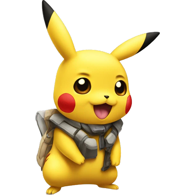Pikachu with geekbar emoji