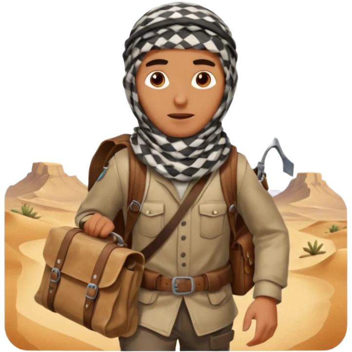 Desert Nomad Traveler emoji