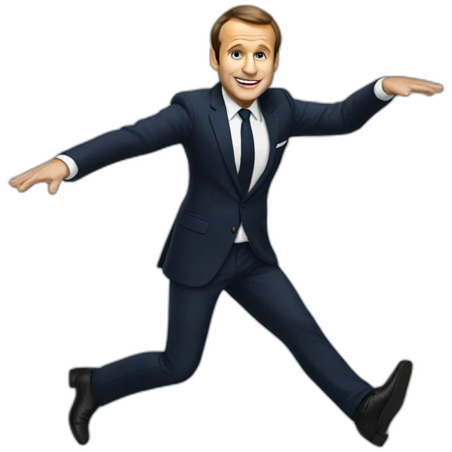 Macron dancing emoji