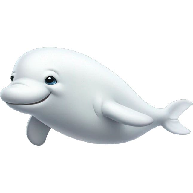 Beluga whale for christmas emoji