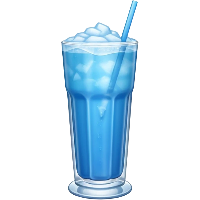 Blue frozen drink emoji