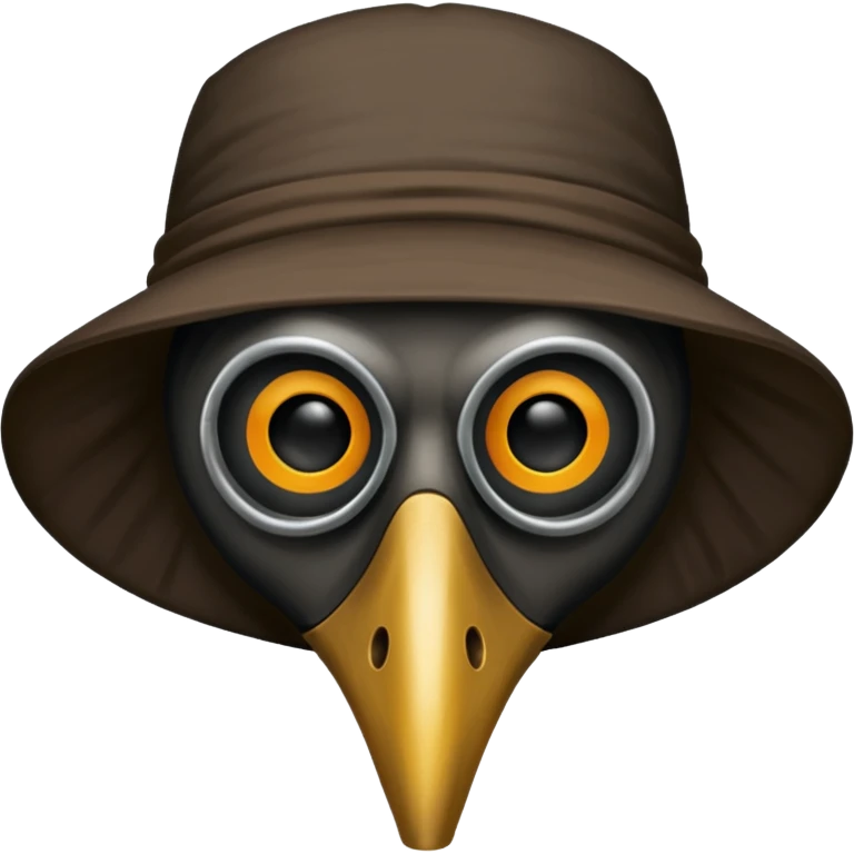 plague doctor mask no hat straight forward emoji