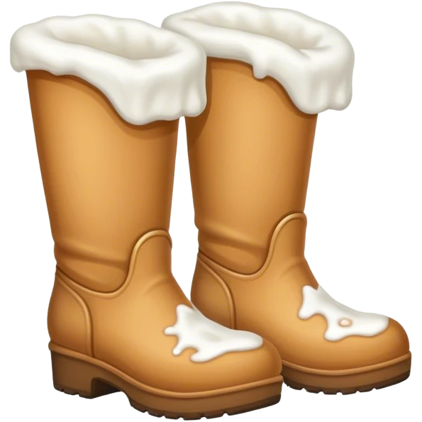 Flour in boots emoji