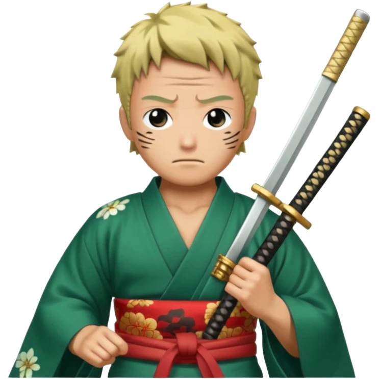 one piece zoro in land of wano emoji