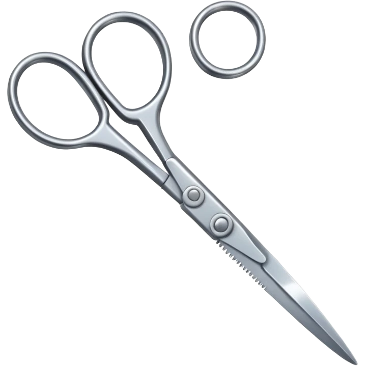 silver scissors emoji