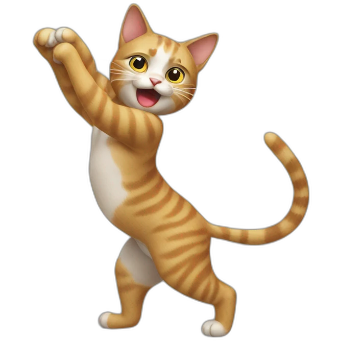 A cat twerk emoji