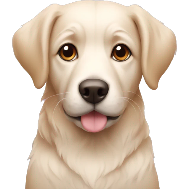 Dog with hearts emoji