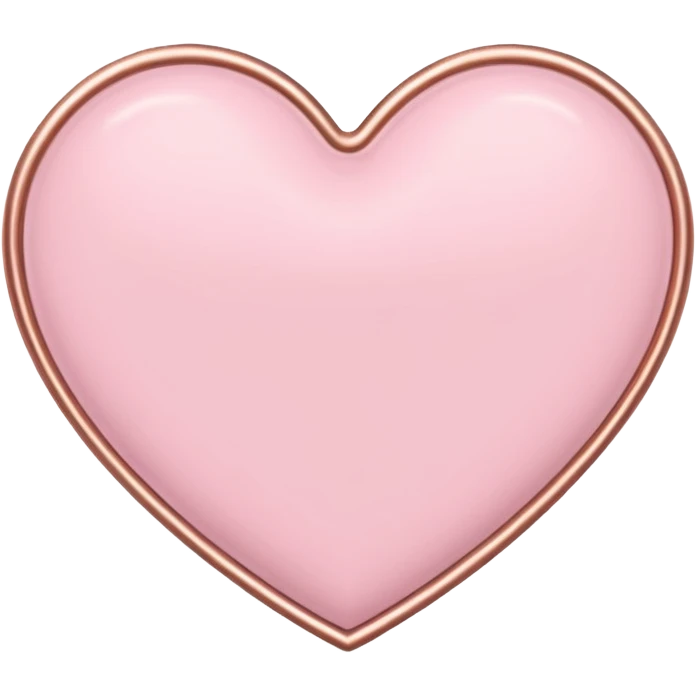 I need a pink and rose gold Heart emoji emoji