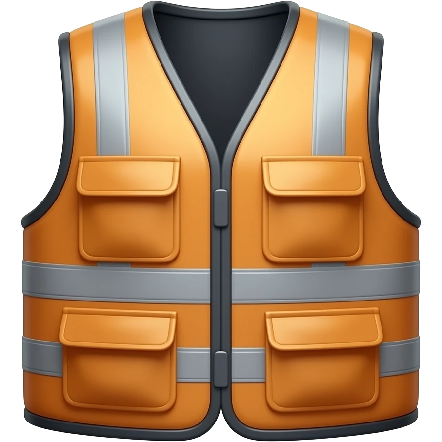 жилет рабочего 3d с тенью emoji