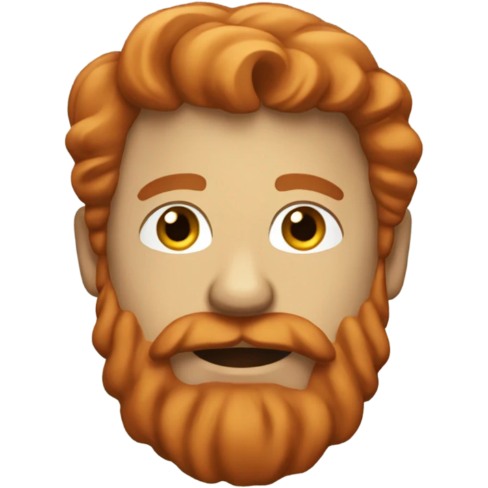 man with red hair and beard emoji