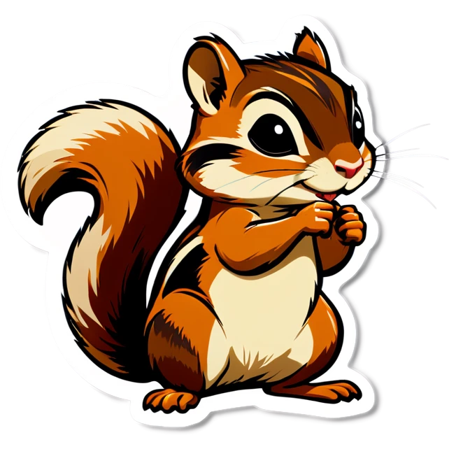 Chipmunk doing work emoji