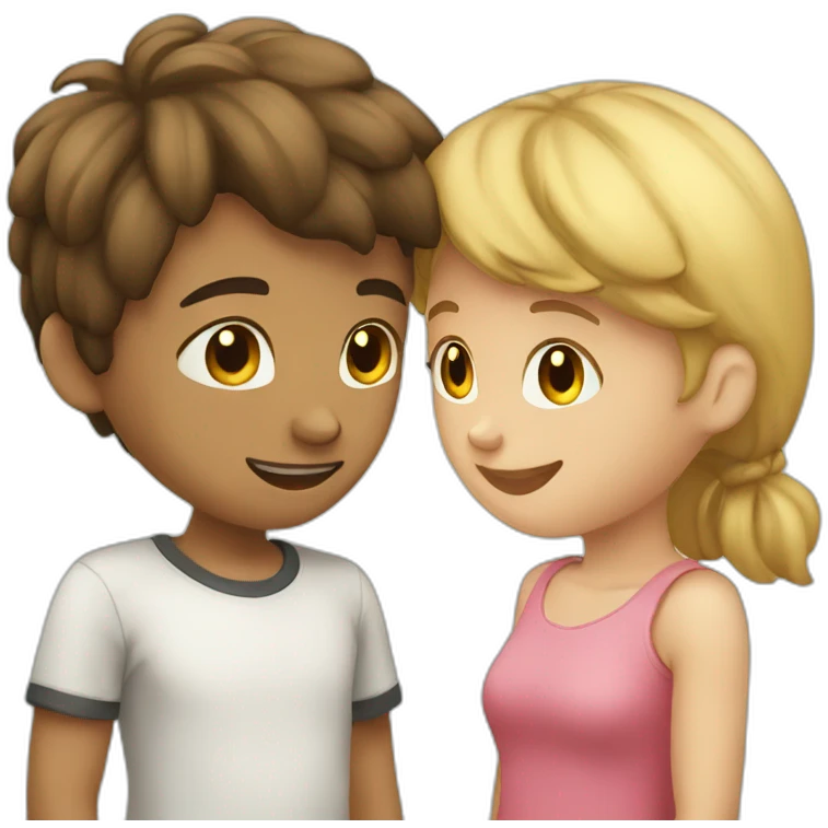 Boy girl friendship caring  emoji