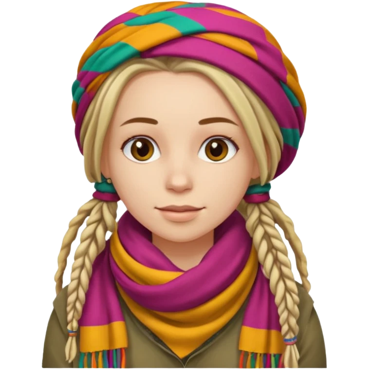 white girl with dreadlocks emoji