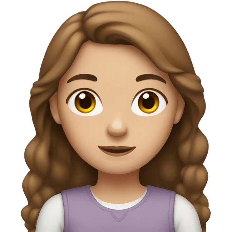 Girl with brown hair, holding 2 cats emoji