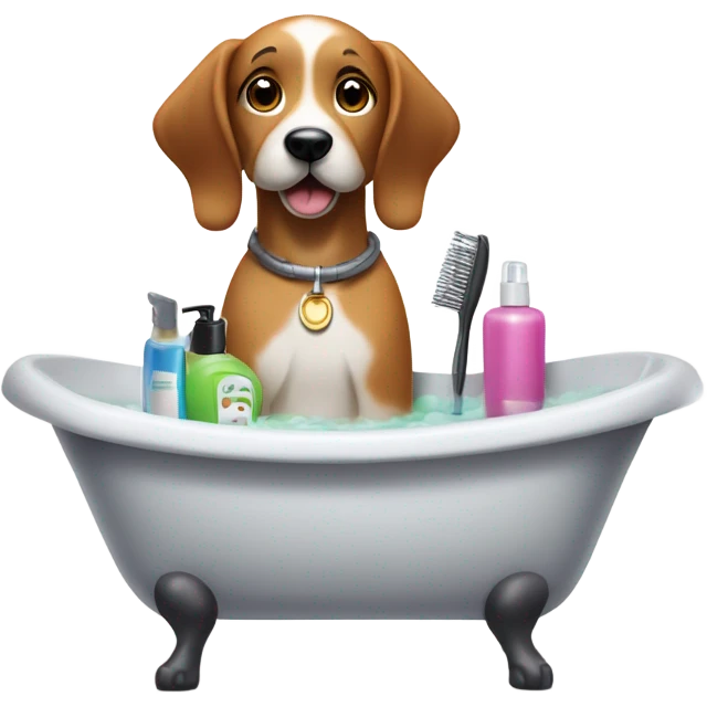 dog spa emoji
