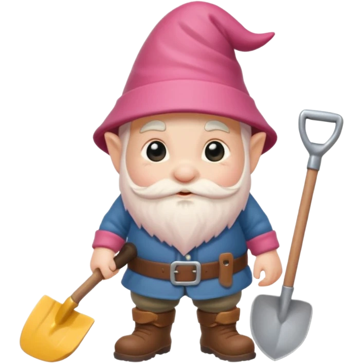 gnome with shovel emoji