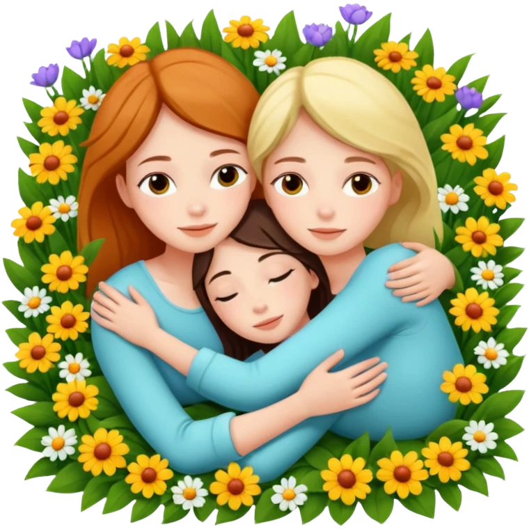 two girls lying on top of each other wrapped around each other lying down emoji