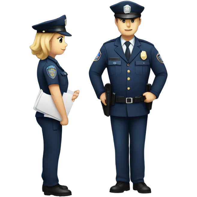 Mental health police officer  emoji