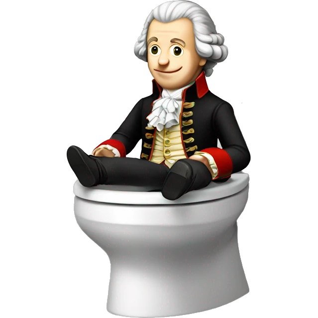 mozart on a toilet emoji