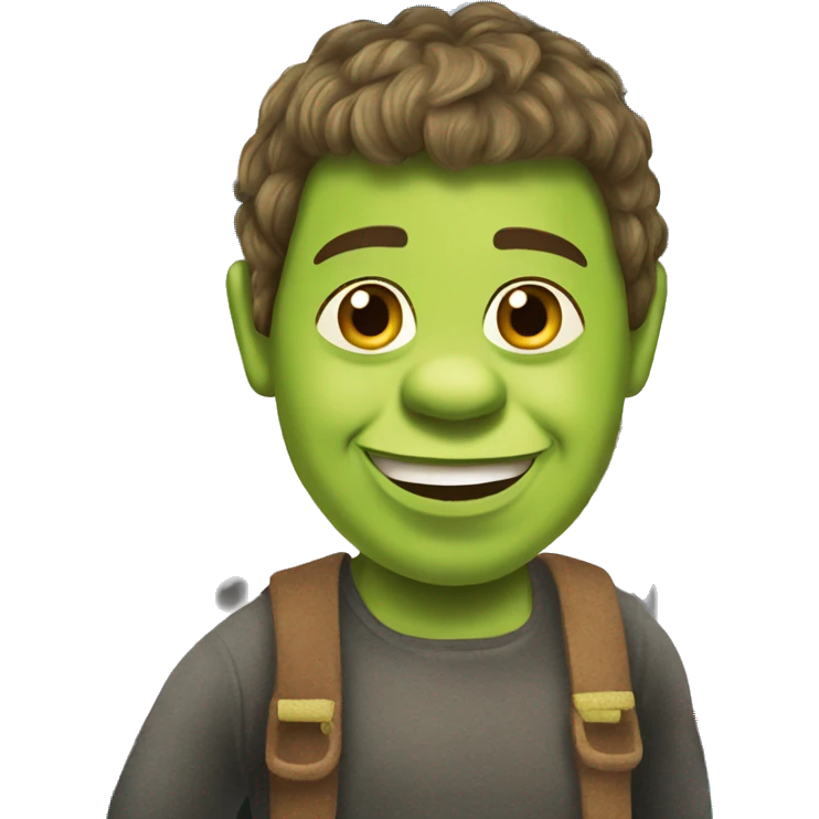 Shrek boarding cruise ship emoji