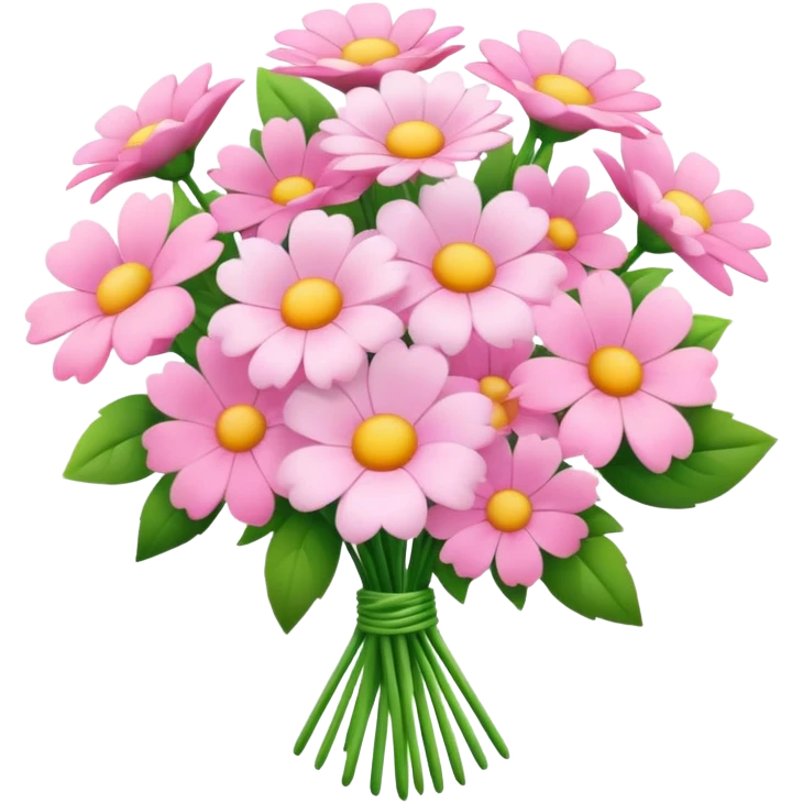 pink bouquet of flowers emoji