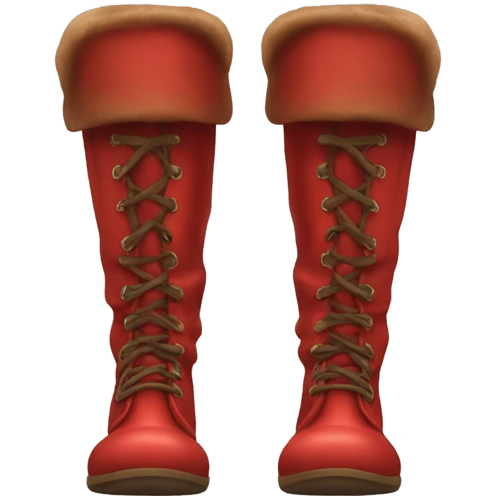 RED LONG BOOTS emoji