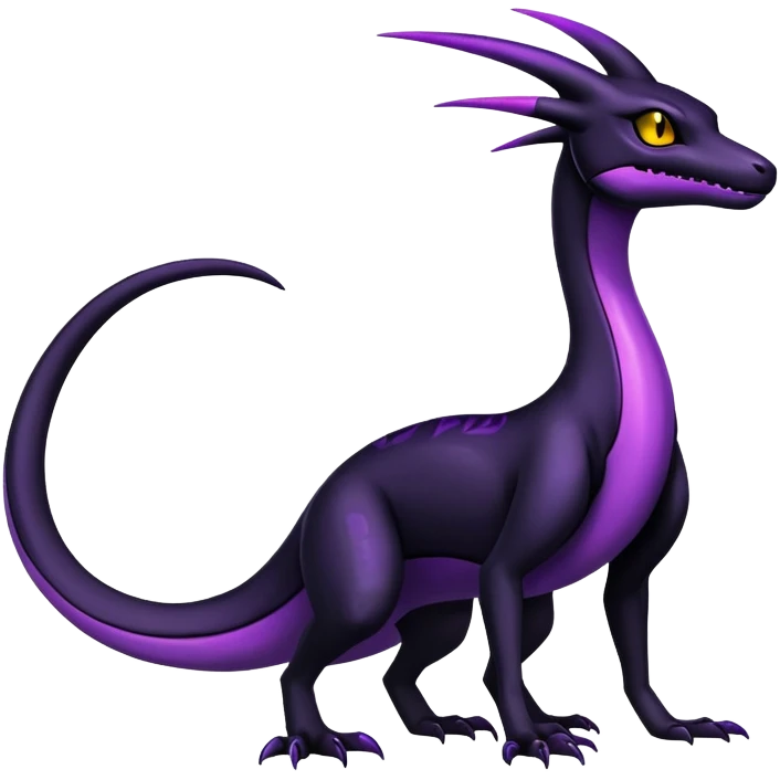 Shiny gothic Salazzle-Salandit-Umbreon-Fakémon-hybrid-creature (full body) 4 legs emoji