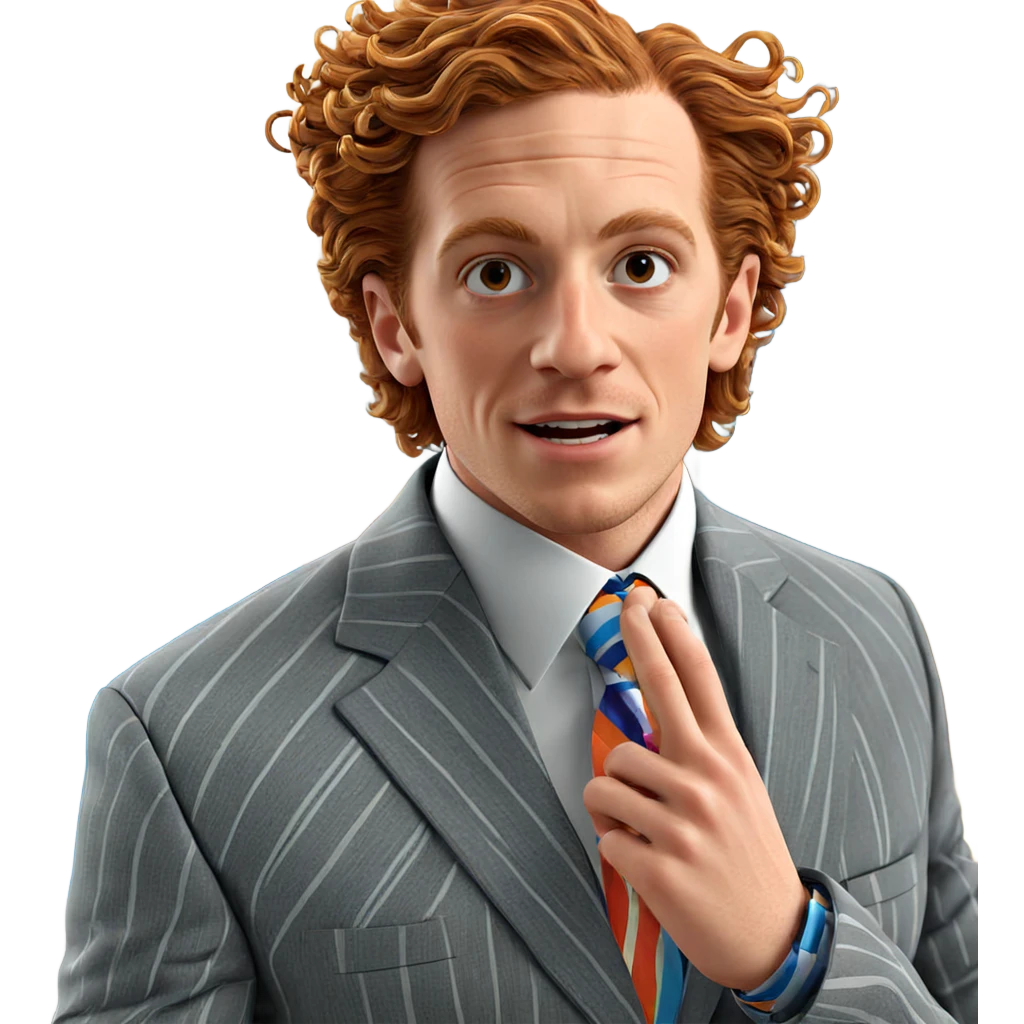 male in formal striped suit emoji