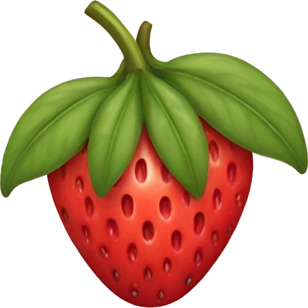 Morango natura emoji