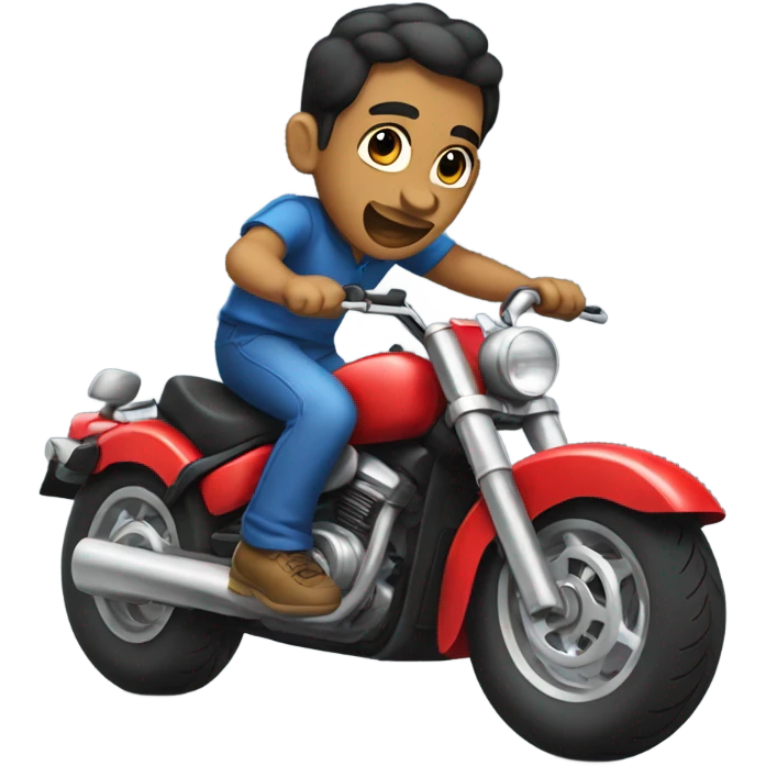 puerto rican doing a wheelie emoji