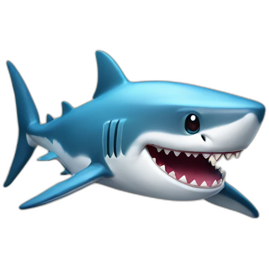 Smiling Shark emoji