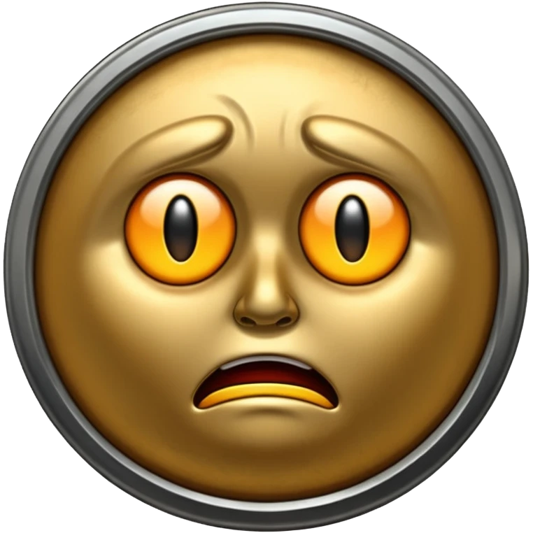 scared thick coin emoji