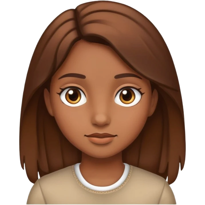 girl brown  emoji