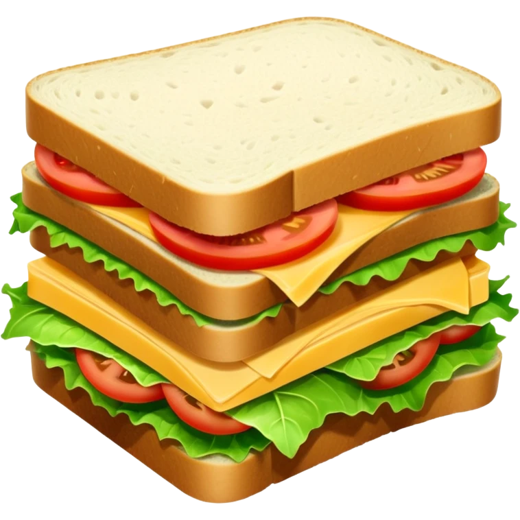 create a half sliced sandwich  emoji