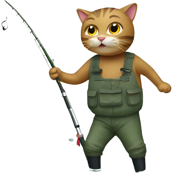 cataphile in fishing waders dancing emoji
