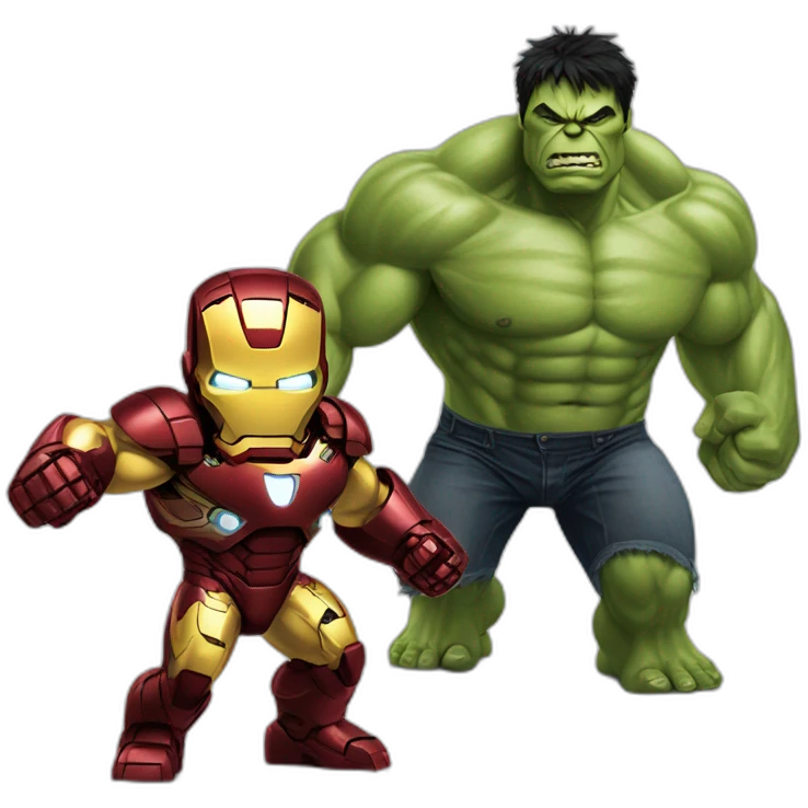 hulk vs ironman emoji