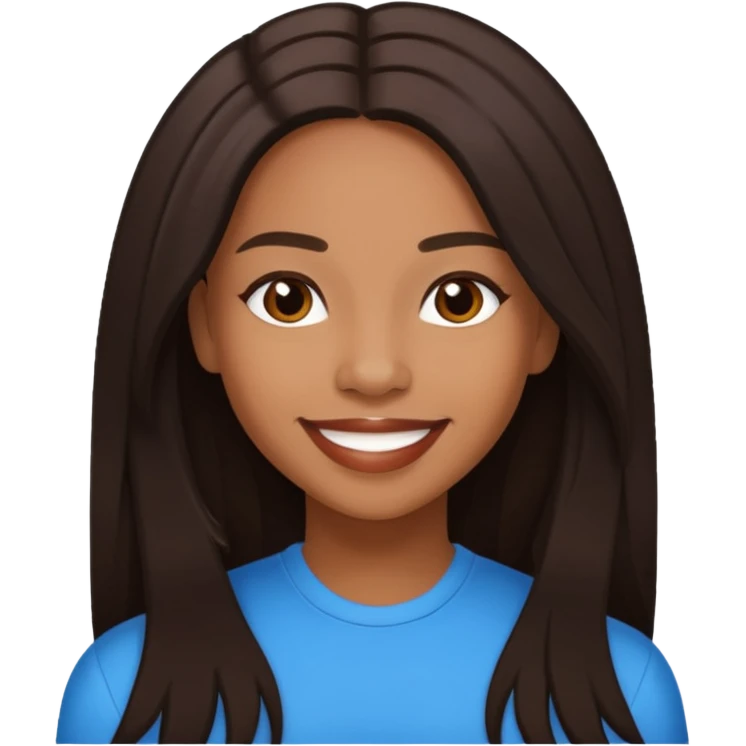 Shamari Fears-DeVoe from Blaque with long dark brown hair emoji