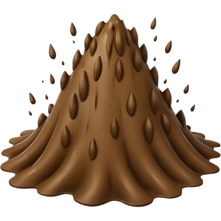 Brown mud splatter  emoji