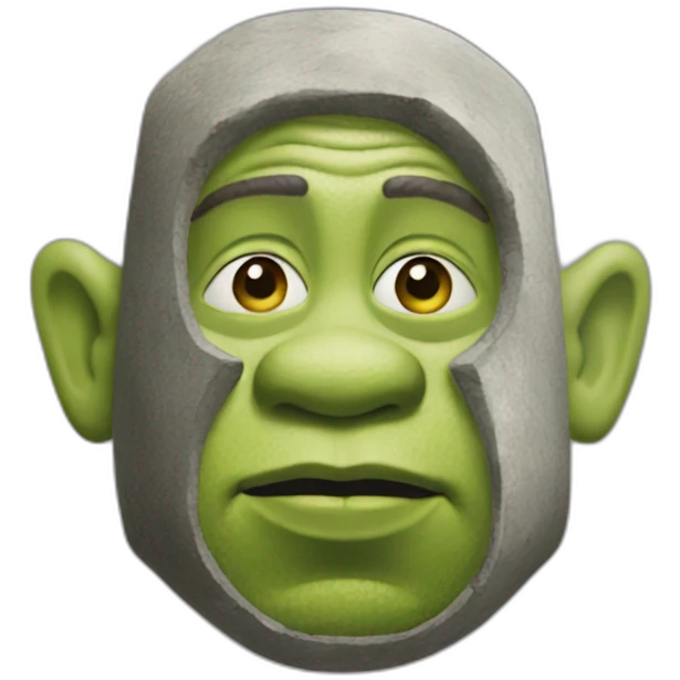 Shrek dressed in stone island emoji