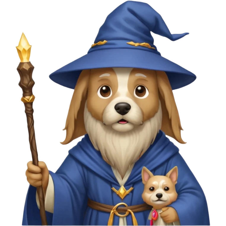 Dog wizard emoji