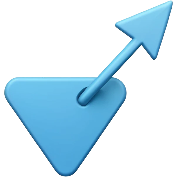 matte plasticine claymation style white arrow cursor pointer no background emoji