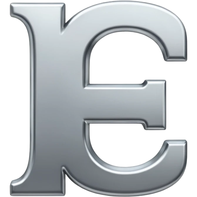 Simple E letter emoji